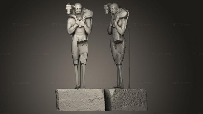 Статуи античные и исторические (STKA_0147) 3D модель для ЧПУ станка